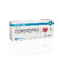 Лизиноприл таблетки по 10 мг №30 (10х3)