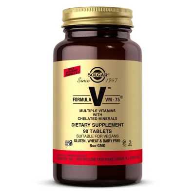 Мультивітаміни і хелатні форми мінералів Solgar Formula VM-75 таблетки №90