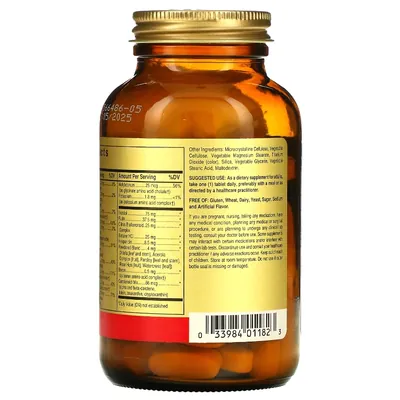 Мультивітаміни і хелатні форми мінералів Solgar Formula VM-75 таблетки №90