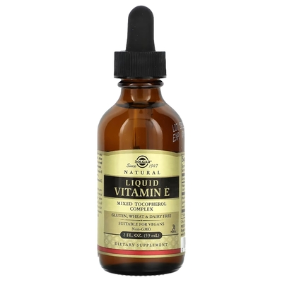 Solgar Вітамін E Liquid 100 мг (150 IU) сублінгвальний комплекс, 59 мл