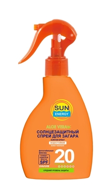 Спрей для засмаги Sun Energy SPF 20, 200 мл