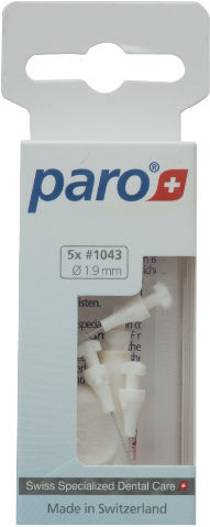 Межзубные щетки Paro Swiss Isola F, ххх-тонкие, белые, цилиндрические, 1.9 мм, 5 шт
