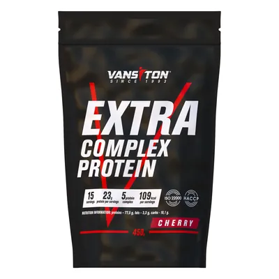 Протеїн комплексний Vansiton Extra Complex Protein, вишня, 450 г