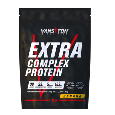 Протеин Vansiton Extra Protein (Экстра Протеин), банан, 900 г