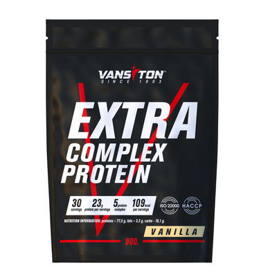Протеїн Vansiton Extra Protein (Екстра Протеїн), ваніль, 900 г