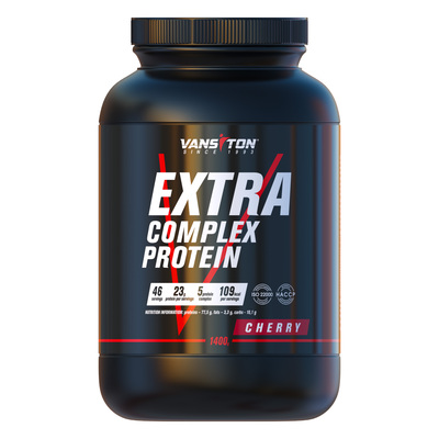 Протеїн Vansiton Extra Protein (Екстра Протеїн), вишня, 1,4 кг