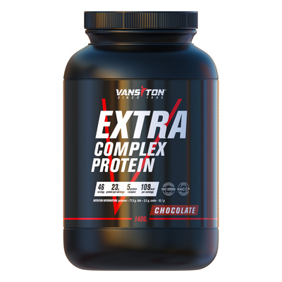 Протеїн Vansiton Extra Protein (Екстра Протеїн), шоколад, 1,4 кг