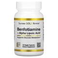 Бенфотіамін та альфа-ліпоєва кислота California Gold Nutrition Benfotiamine + Alpha Lipoic Acid, 30 вегетаріанських капсул