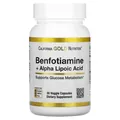 Бенфотіамін та альфа-ліпоєва кислота California Gold Nutrition Benfotiamine + Alpha Lipoic Acid вег. капсули №30
