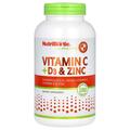 Витамины C+D3 и цинк NutriBiotic Immunity Vitamin C+D3&Zinc, 250 капсул