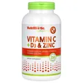 Вітаміни C + D3 та цинк NutriBiotic Immunity Vitamin C + D3 & Zinc, 250 капсул