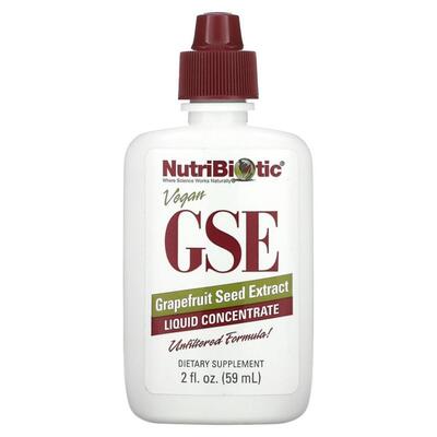 Грейпфрута семена экстракт NutriBiotic GSE Grapefruit Seed Extract Жидкий концентрат, 59 мл