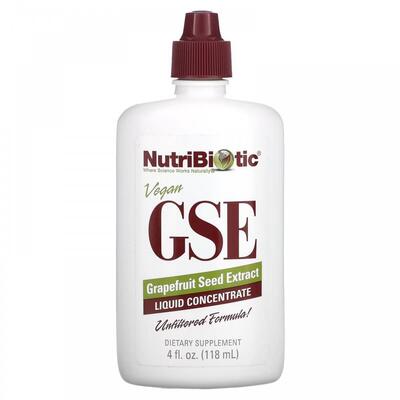 Грейпфрута семена экстракт NutriBiotic GSE Grapefruit Seed Extract Жидкий концентрат, 118 мл