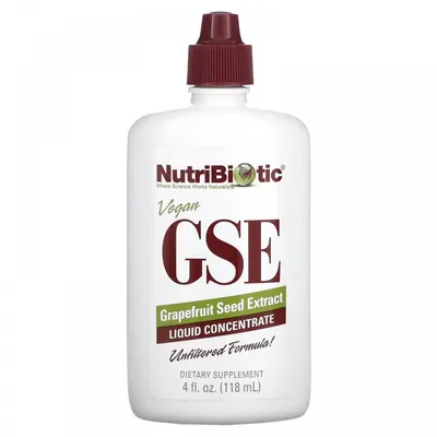 Грейпфрута насіння екстракт NutriBiotic GSE Grapefruit Seed Extract Рідкий концентрат, 118 мл