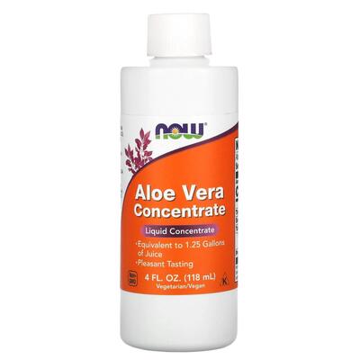 Алоэ Вера NOW Aloe Vera концентрат, 118 мл