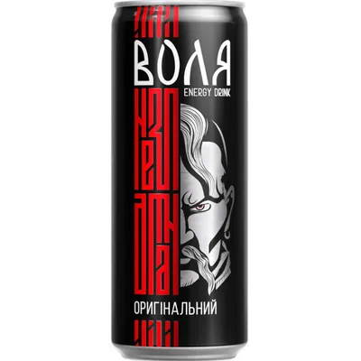 Напій енергетичний Моршинська Воля газований оригінальний, з/б 0,33 л