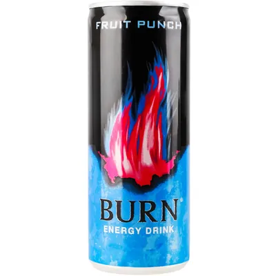 Напій енергетичний Burn фруктовий пунш, 250 мл