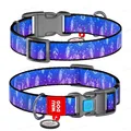 Нашийник Collar WAUDOG Nylon з QR-паспортом, малюнок Ловець снів, пластиковий фастекс, ширина 15 мм довжина 23-35 см