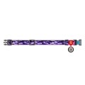 Нашийник Collar WAUDOG Nylon з QR-паспортом, малюнок Фіолетовий камо, пластиковий фастекс, ширина 10 мм довжина 20-30 см