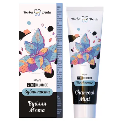 Зубна паста Golden Pharm Herba Denta Вугілля М'ята, 100 г