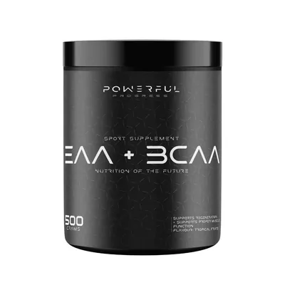 Амінокислоти Powerful Progress EAA + BCAA тропічні фрукти, 500 г