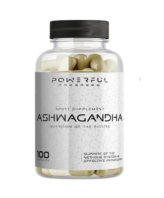 Ашваганда Powerful Progress Ashwagandha, 100 капсул