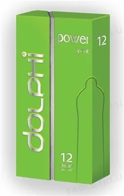 Презервативи Dolphi Lux Power cool з пролонгуючим ефектом для чоловіків, 12 штук