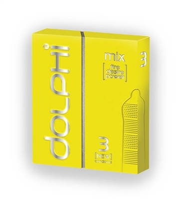 Презервативы Dolphi Lux Mix, 3 штуки