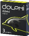 Презервативи Dolphi Ребристі, 3 штуки