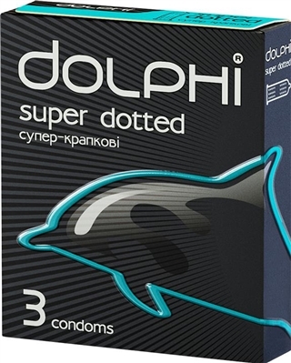 Презервативи Dolphi Супер-крапкові, 3 штуки