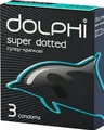 Презервативи Dolphi Super Dotted супер-крапкові, 3 штуки