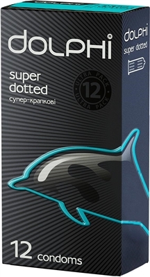 Презервативи Dolphi Супер-крапкові, 12 штук