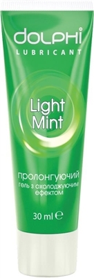 Гель-змазка інтимна Dolphi Light Mint пролонгуюча, 30 мл