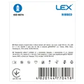 Презервативи Lex Ribbed з ребрами, 3 штуки