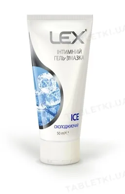Гель-змазка інтимна Lex Ice охолоджуюча, 50 мл