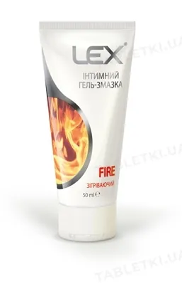 Гель-змазка інтимна Lex Fire розігріваюча, 50 мл