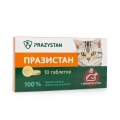 Празистан таблетки для котов с ароматом мяса, 10 штук