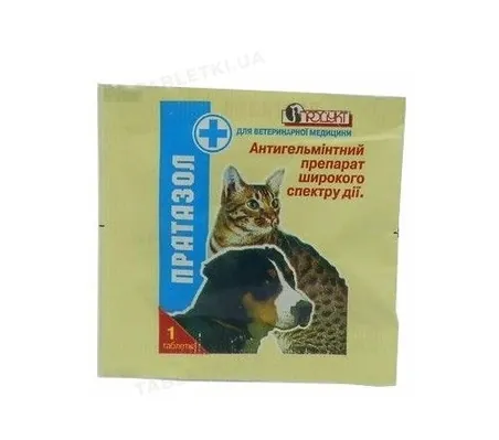 Пратазол (ДЛЯ ТВАРИН) антигельмінтик, 1 таблетка