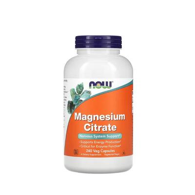 Магния цитрат NOW Magnesium Сitrate веганские капсулы №240
