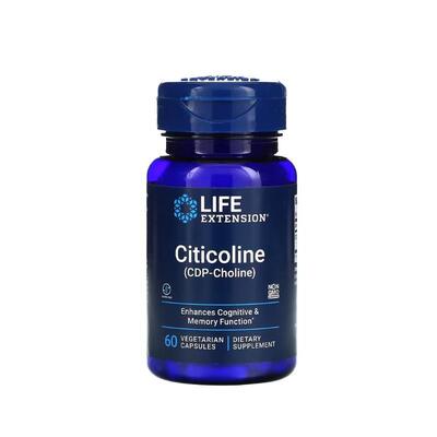 Цитиколин Life Extension CDP Cholin в форме ЦДФ-холина, 60 вегетарианских капсул