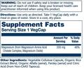 Магний Хелат Solaray Magnesium Amino Acid Chelate 200 мг, 100 веганских капсул