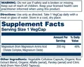 Магній Хелат Solaray Magnesium Amino Acid Chelate 200 мг, 100 веганських капсул