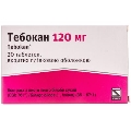 Тебокан таблетки, в/плів. обол. по 120 мг №20