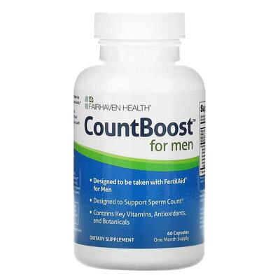Репродуктивное здоровье мужчин Fairhaven Health CountBoost For Men, 60 капсул
