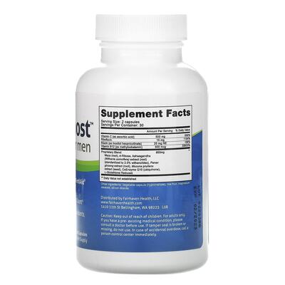 Репродуктивное здоровье мужчин Fairhaven Health CountBoost For Men, 60 капсул