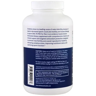 Репродуктивне здоров'я чоловіків Fairhaven Health FH Pro For Men, 180 капсул