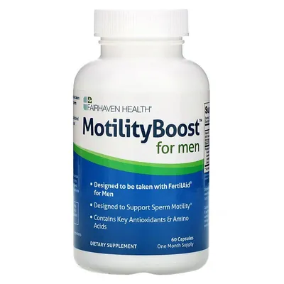 Репродуктивне здоров'я чоловіків Fairhaven Health MotilityBoost For Men, 60 капсул