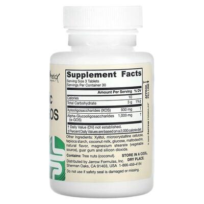 Пребиотики Jarrow Formulas Prebiotics XOS+a-GOS, 90 жевательных таблеток