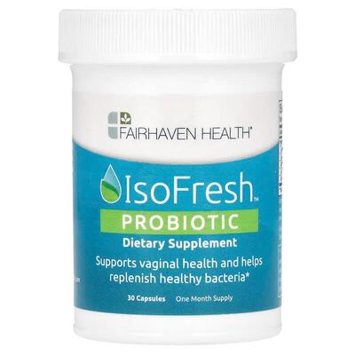 Пробиотик Fairhaven Health Isofresh, 30 капсул