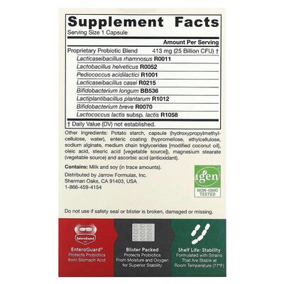 Пробіотики Jarrow Formulas Jarro-Dophilus EPS 25 млрд, 60 вегетаріанських капсул